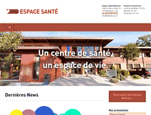 Tablet Screenshot of espace-sante-bellevue.ch
